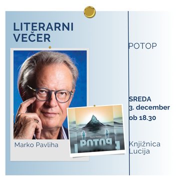Literarni večer - Marko Pavliha, Potop
